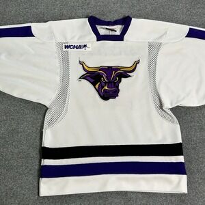 MINNESOTA STATE Mankato Jersey Men Small Mavericks Hockey‎ WCHA White LaFontaine